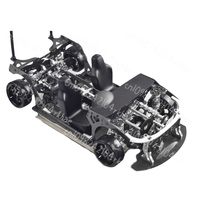 1/10 Scale FJ9 RC Drift Car - Front Engine Chassis, Ready-to-Drift Upgradable Model Kit