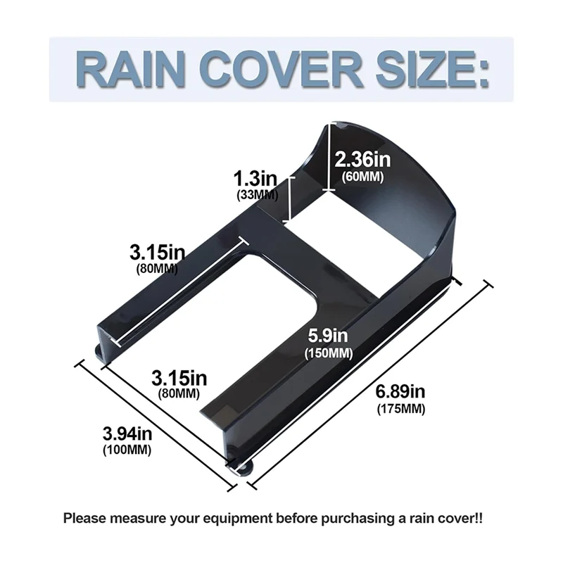 ABHI-พลาสติกสีดํา Doorbell Rain COVER สําหรับแหวนรุ่น Doorbell กันน้ํา Protector SHIELD Video Doorbells