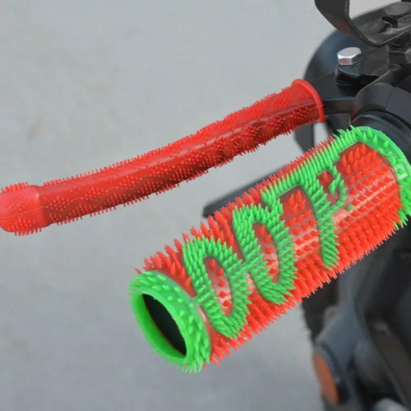 

4PCS Motorcycle Modified Handlebar Grips Brake Handle Anti-slip Covers Clutch and Throttle Anti-slip Handlebar Rubber Sleeves