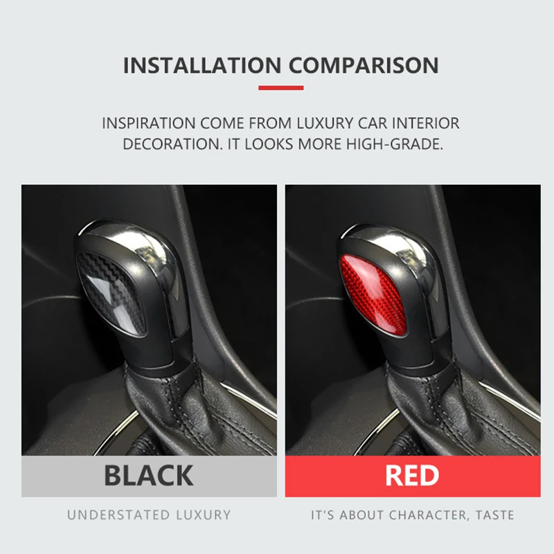 Auto Getriebe Kopf Abdeckung Aufkleber Real Carbon Fiber Aufkleber Für VW Polo Tiguan Sagitar Bora CC Passat Magotan T-ROC Golf Touran Lavida