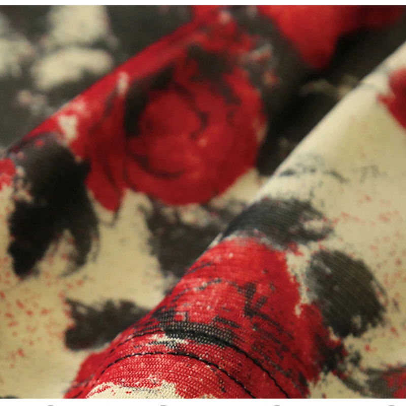 MadBlack – europäisches Damen-T-Shirt, sexy V-Ausschnitt, bedruckt, Diamantspitze, Streetwear, kurzärmeliges, schmales Mesh-T-Shirt, Sommer 2025, T55736CC