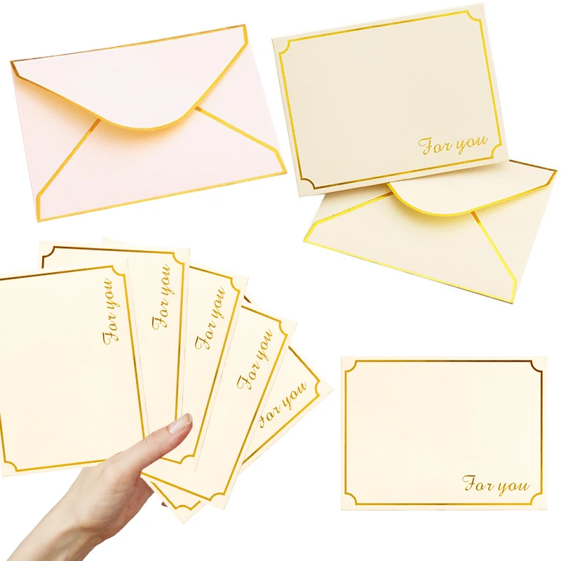 

20PCS/Pack Bronzing Envelope Bag High-grade Invitation Postcard Storage Packaging Stationery Birthday Wedding Festival Party ZYF
