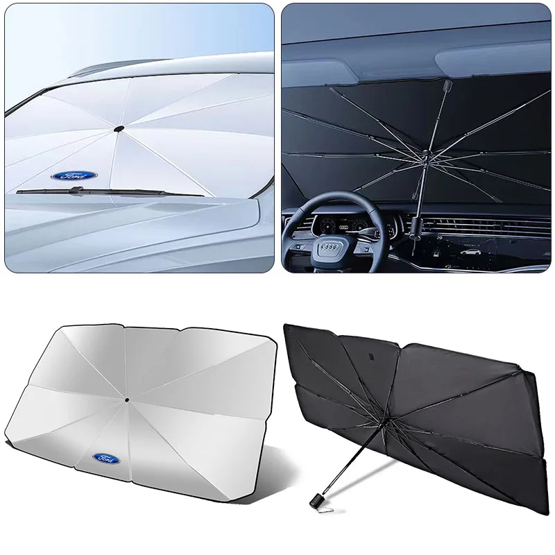 Car windshield Sunshade Umbrella Protector Parasol Foldable For Ford Focus Mondeo Kuga Fiesta MK7 Escort Explorer Edge 2 4 MK2