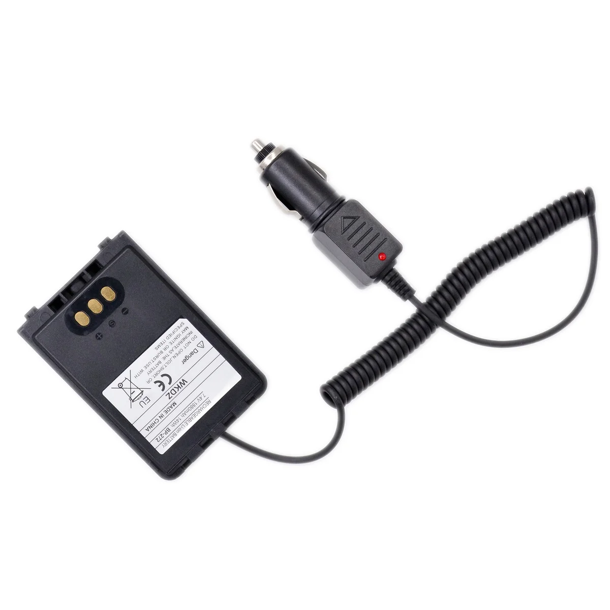 BP272 penghilang baterai Radio HAM untuk ICOM ID31 ID51 Walkie Talkie pengisi daya mobil kabel perpanjangan Input DC12V