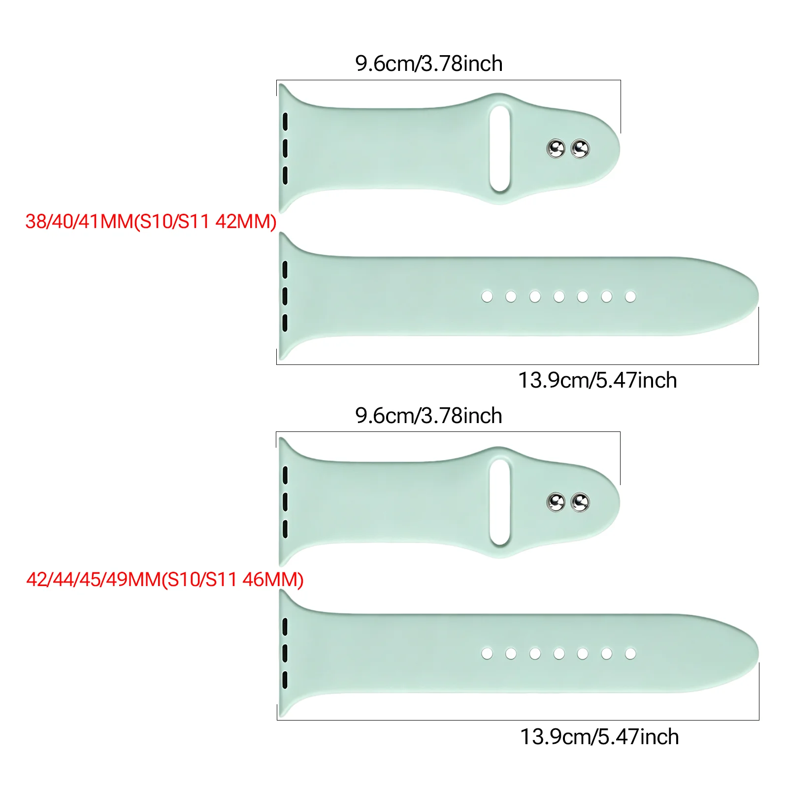 Silicone Strap For Apple Watch Band 38/40/41/S11-12 42/42/44/45/46/49MM Bracelet iwatch Series12 11 10 9 8 7 6-1 SE Ultra 2  3 4