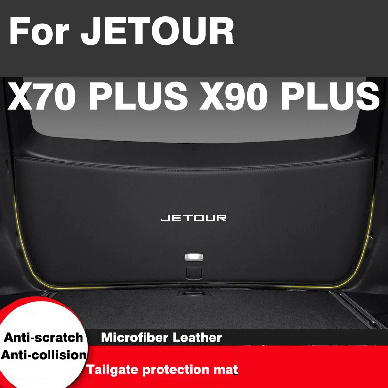 For JETOUR X70 PLUS X90 2018-2022-2023 PLUS Trunk Leather Protective Anti-dirty Pad Car Trunk Tailgate Protection Pad Accessor