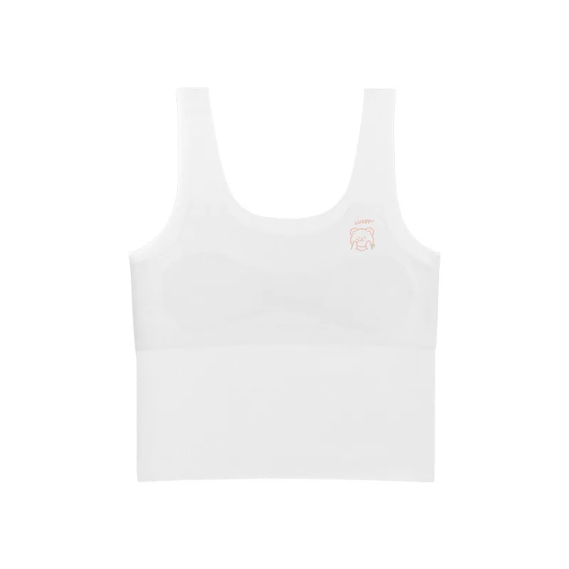 2-4PCS High quality Invisible Underwear For Girls Vest For School Students Bra Junior High School Students Girl-style Underwear