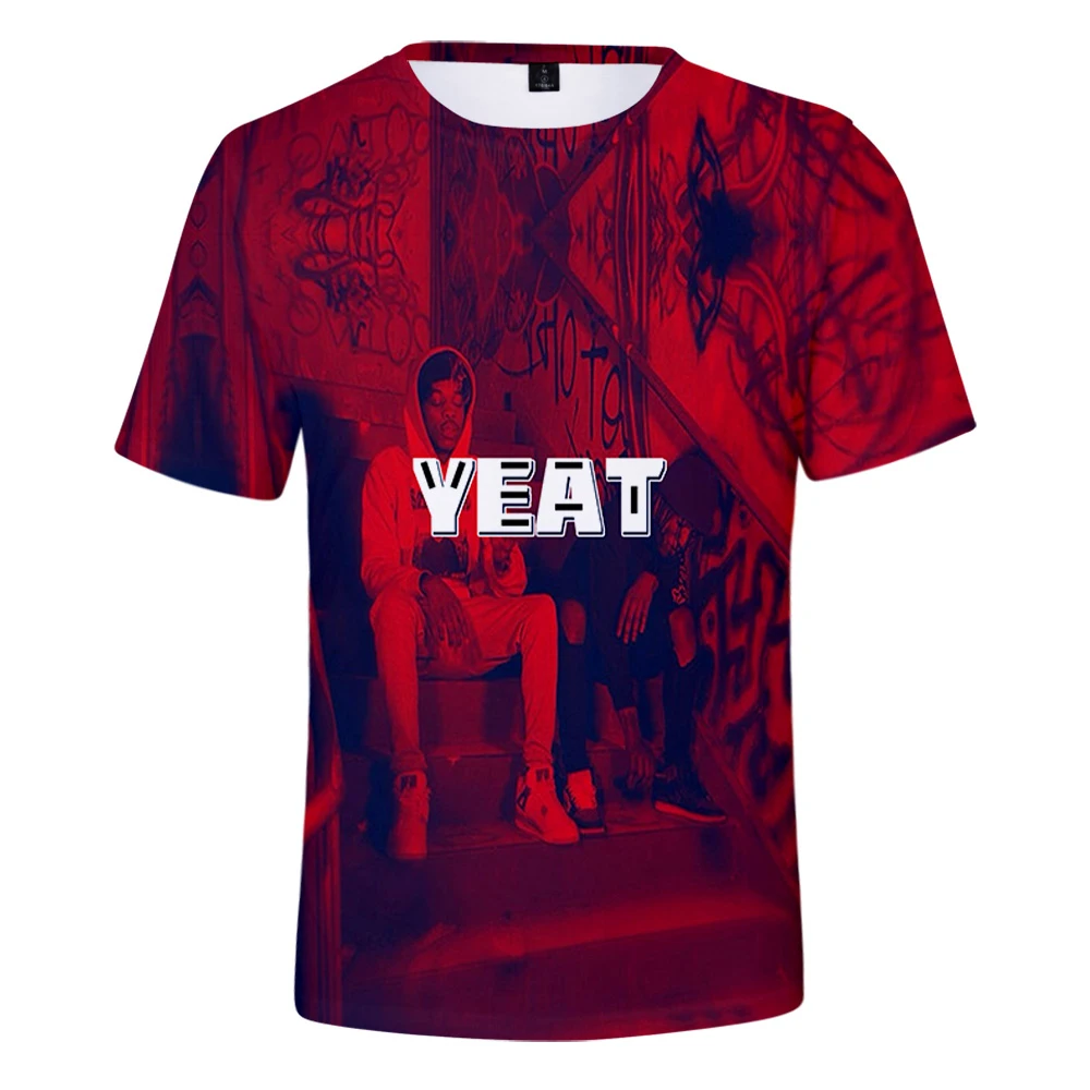 

Yeat Rapper Tshirt Crewneck Short Sleeve Women Men T-shirt Harajuku Streetwear Casual Style 3D Clothes