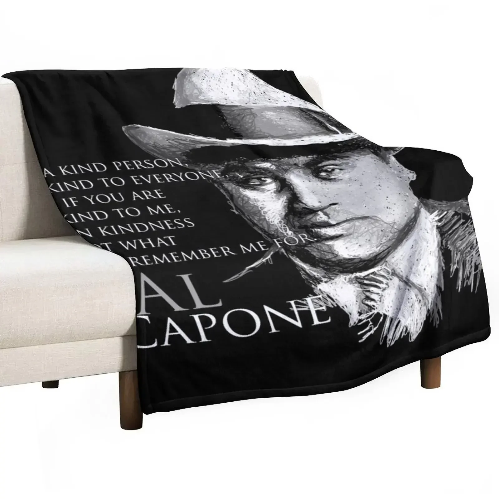 Al Capone Throw Blanket Hair Flannel Thermals For Travel Blankets