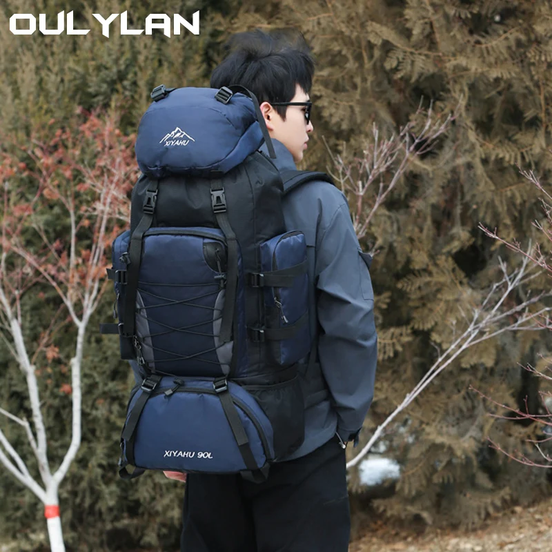 

90L High-Capacity Mountaineering Backpack Unisex Multifunctional Breathable Waterproof Lightweight Outdoor Sport Bag