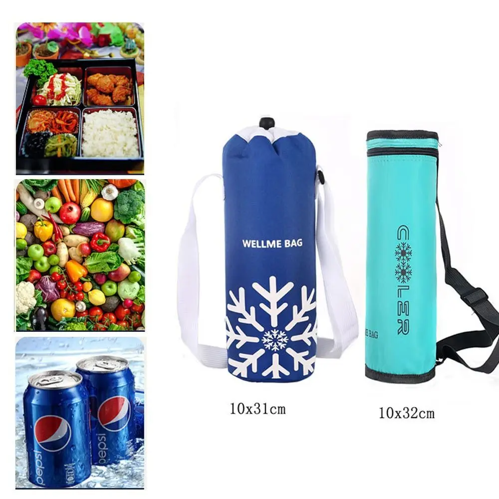 Oxford cloth Insulated Water Bottle Cover Waterproof With Strap Thermal Cup Sleeve Outdoor Sports Water Bottle Warmer Drinkware