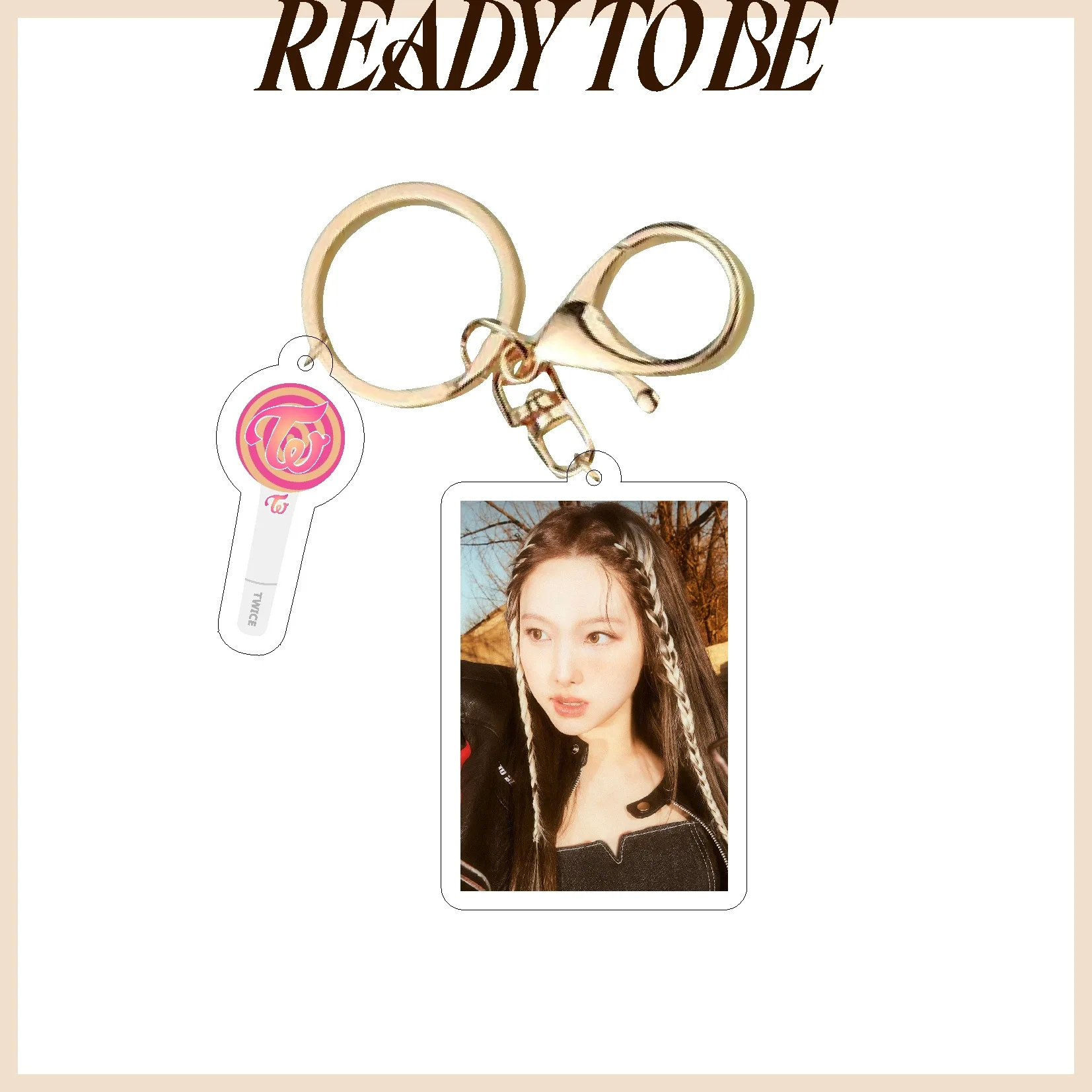 Kpop Idol TWICE READYTOBE Acrylic Keychain New Key Chain Accessories Key Ring Pendant Keyring Gifts Fans Collection