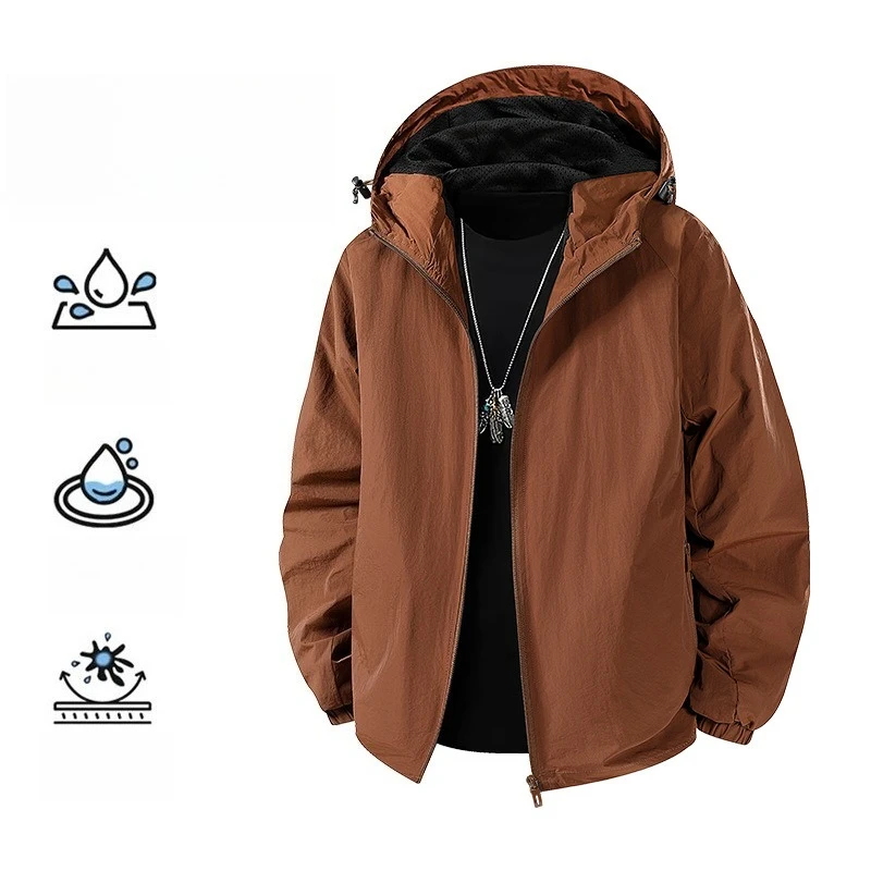 

2026 Spring Hiking Jackets For Men Hot Sell High Quality Windbreaker Waterproof Windproof Breathable For Outdoor Camping