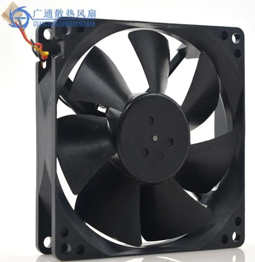 Nidec D09A-24PU 06B DC 24V 0.16A 90x90x25mm 3-Wire Server Cooling Fan