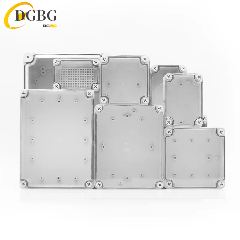 Waterproof Junction Box IP67 Outdoor Monitoring Rain Proof Box Transparent Cover Waterproof Shell ABS Plastic Sealing Box