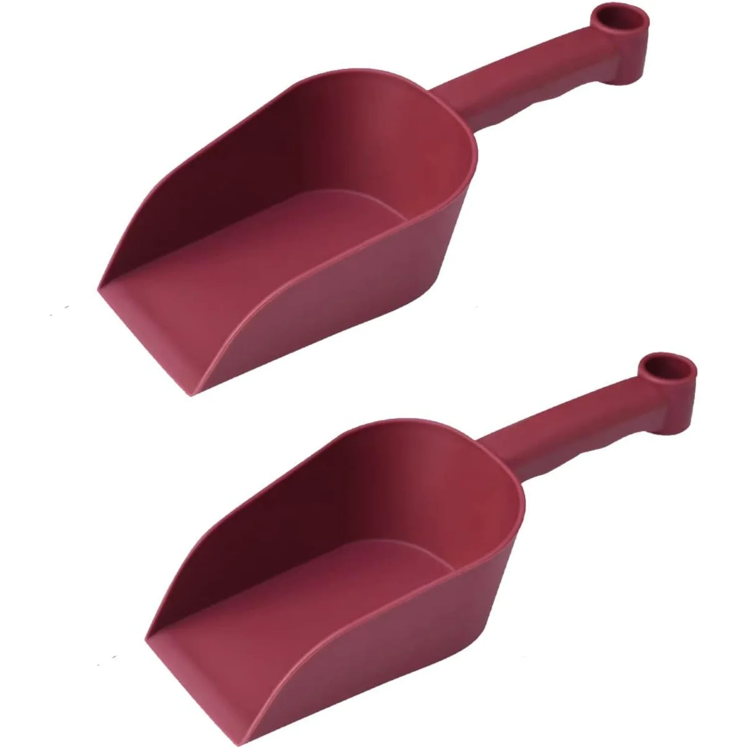 

2 Pcs Garden Scoops PP Resin Hand Trowels Hanging Hole Design Shovel Scoops for Flower Soil Planting Digging Transplanting Comp