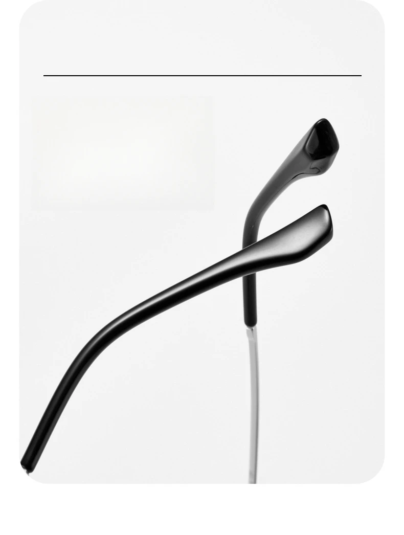 YIMARUILI Ultraleichte Business-Brille im Schlichten Luxus-Design, Retro-Quadratische Reintitan-Brillenfassung für Korrekturgläser, Herren – Detail 7