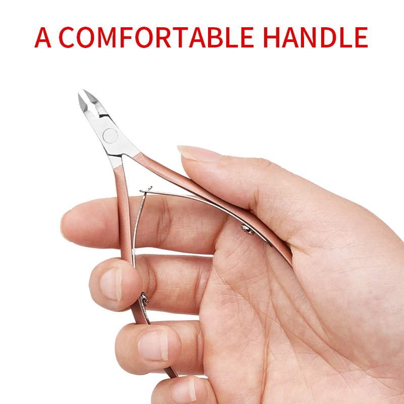 AA20-2개 네일 큐티클 푸셔 족집게 커터 니퍼 클리퍼 각질 제거기 매니큐어 아트 그루밍 도구 뷰티 네일 플라이어, B