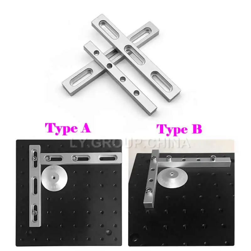 Align Jig Partners Clamp Position Lock Bar, Aluminium Stuff, M6 Screws for Fiber Laser Marking, Gravure Machine Tool Kit