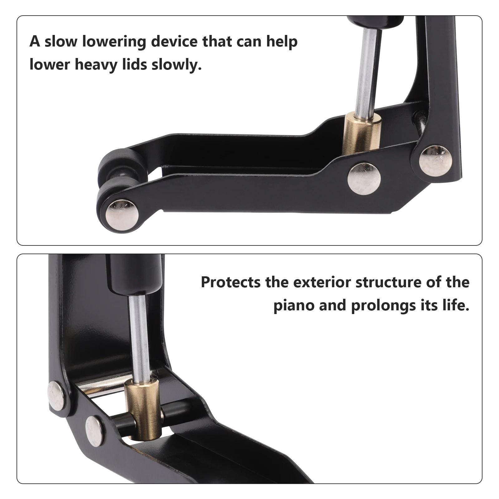 

Slow Fall Device Buffer For Keyboard Cover Descend Control Piano Safety Supply Anti Pinch Accessory