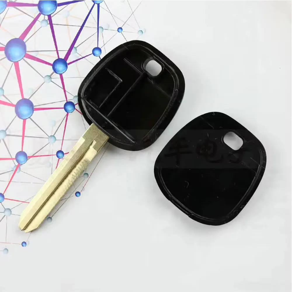 Key shell with Chip Slot For Toyota corolla REIZ highlander Smart Card Mechanical lock Replacement