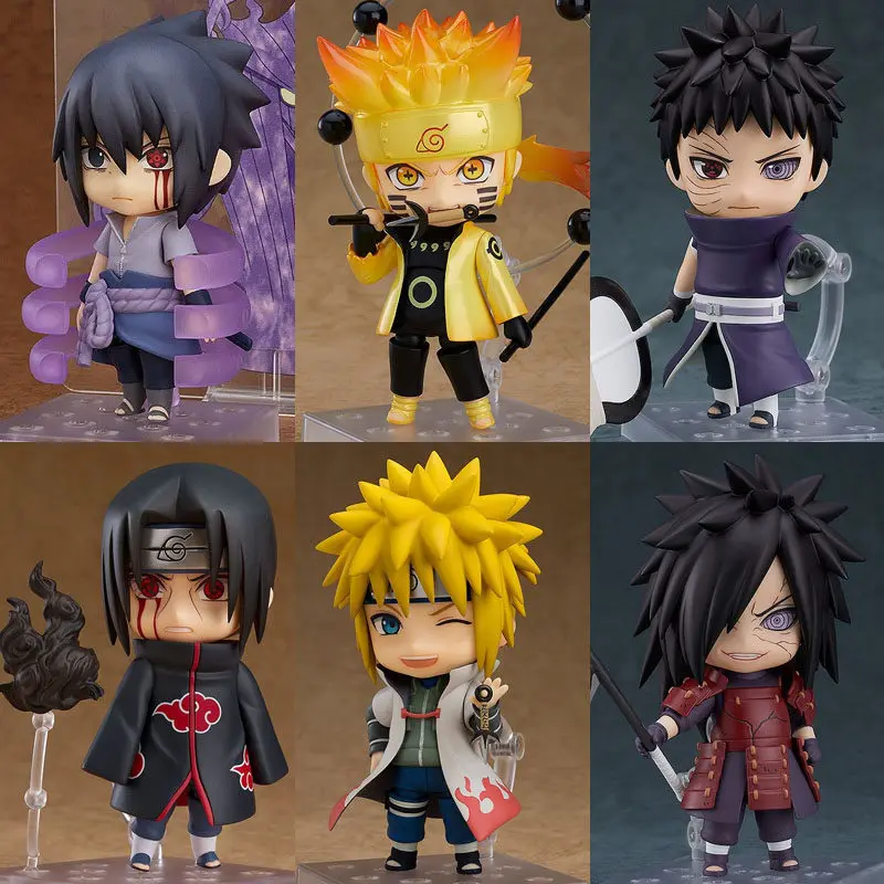 16 Figuras de Acción Nendoroid de Naruto Shippuden, Versión Q, Naruto, Itachi, Sasuke, Kakashi, Modelo Articulado, Juguete, Regalo de Cumpleaños