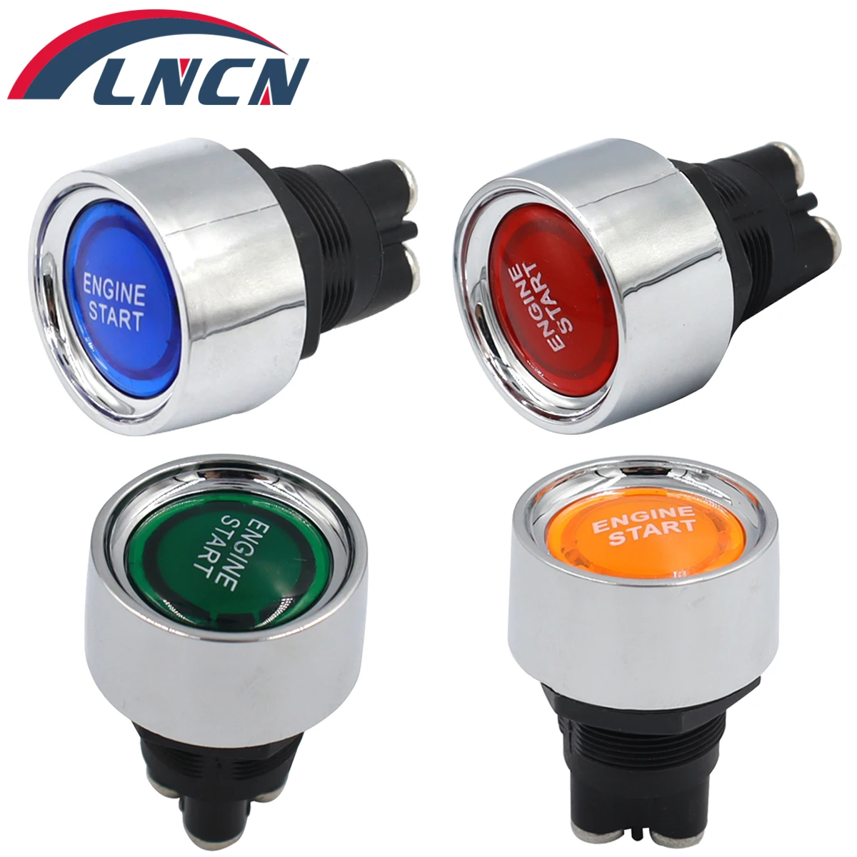 50A start button switch with terminal car engine start button ignition switch DC 12V 24V momentary switch