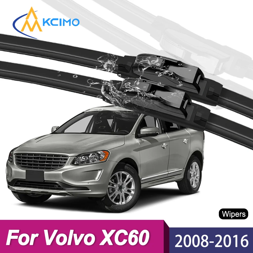 Upgrade Your Wiper System 2PCS Premium All-Season Blades For Volvo XC60 2008-2016 Long-Lasting Clear Vision Guaranteed