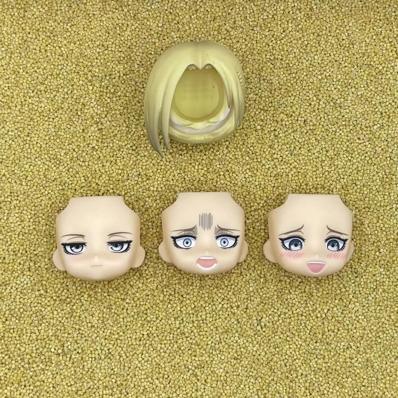 houtengyili GSC Clay Man Face Puppe Gesichtshaar Puppenzubehör