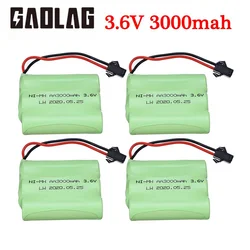 1 to 5pcs 3.6V 3000mah Ni-MH Battery SM-Plug For RC Toys Cars Trucks Tanks AA 3.6v Rechargeable NiMH Battery Pack For Rc Boats