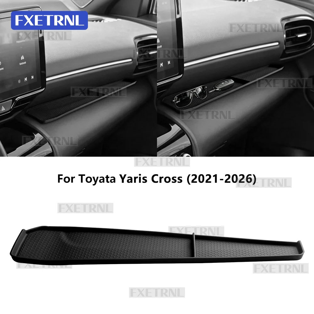 Für Toyota Yaris/Yaris Cross 2021 2022 2023 2024 2025 2026 LHD Armaturenbrett-Aufbewahrungsbox mit Rutschfester Oberfläche für die Beifahrerseite