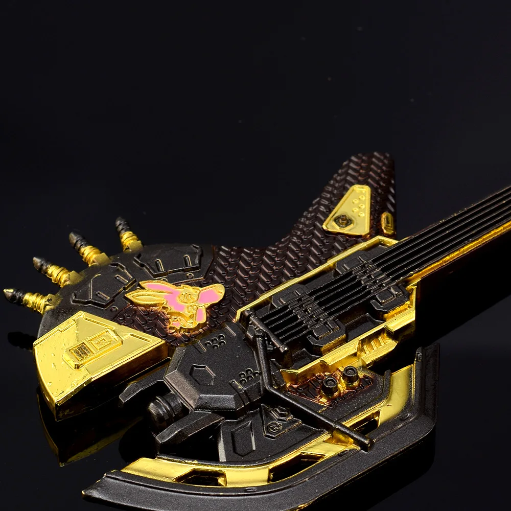 16cm/6.3in apex jogo periférico trovão herança louco trovão lâmina arma metal artesanato modelo ornamento chaveiro pingente brinquedo