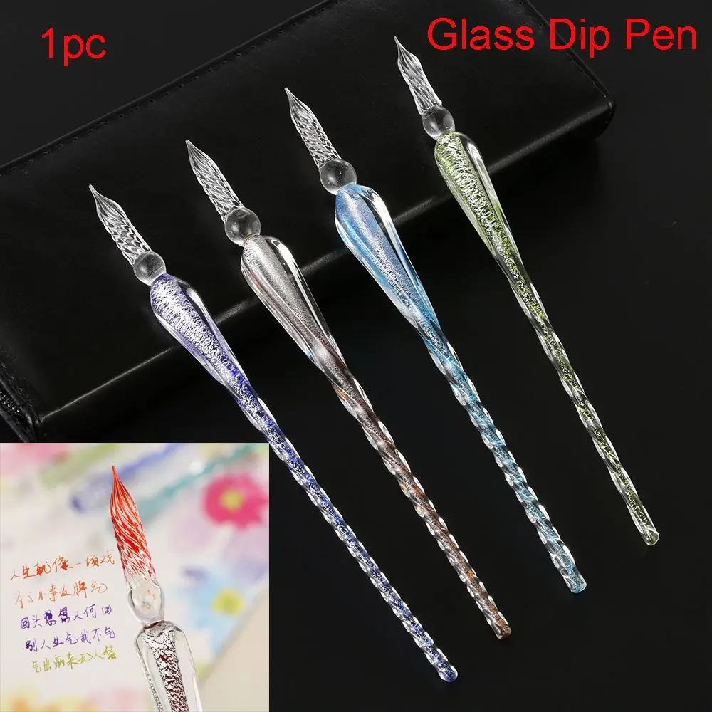 diy craft Gift Signature Dipping Dip Pen Filling Ink Drip Fountain Pens Glass