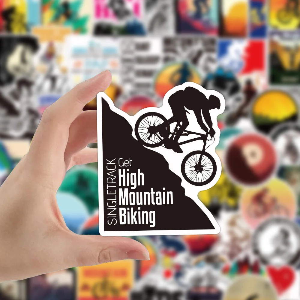 10/30/50/100pcs Mountain Bike MTB Stickers Outdoor Sports Graffiti Sticker Vinyl Bicycle Car Laptop Helmet Cool Decal Waterproof