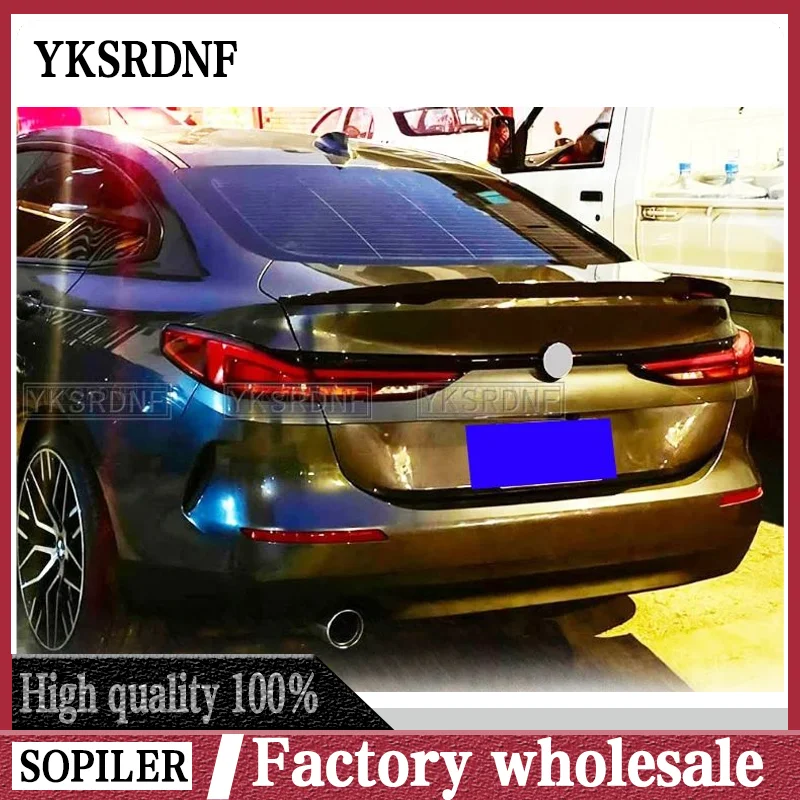 For BMW 2 Series 4-door F44 Spoiler ABS Car Tail Wing Decoration Auto Accessories 2020-2021 Gloosy Black Rear Trunk Lip Spoiler