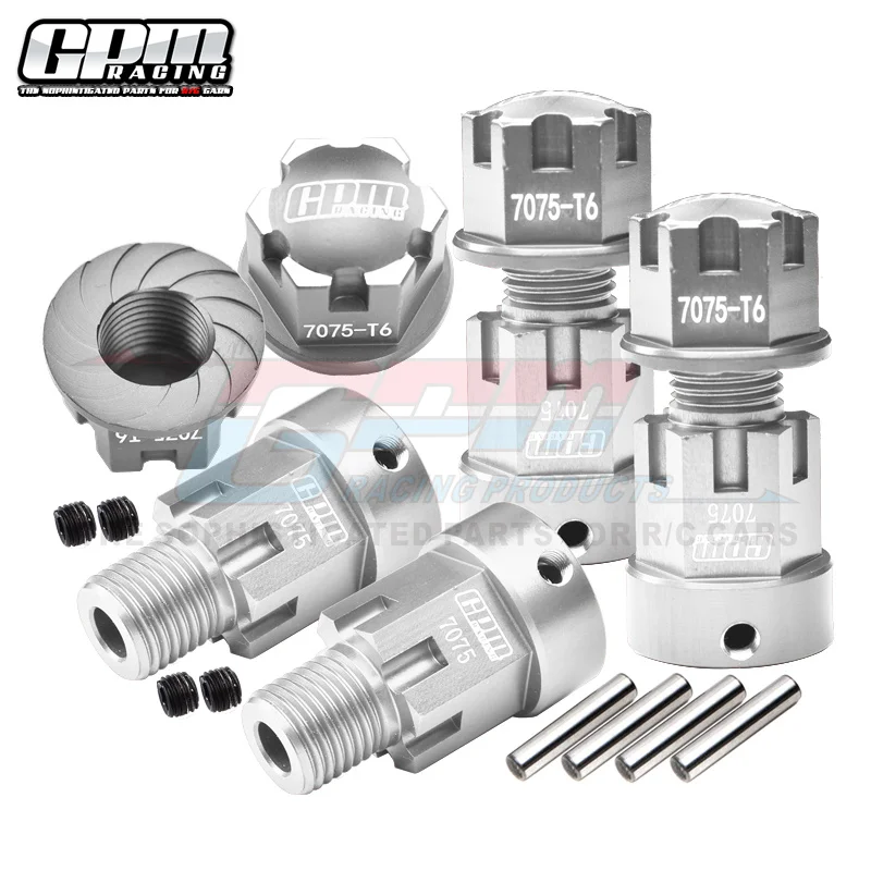 GPM سبائك الألومنيوم 7075-T6 محول موسع + 20 مللي متر لسيارة AXIAL 1/6 SCX6 JEEP RC #5