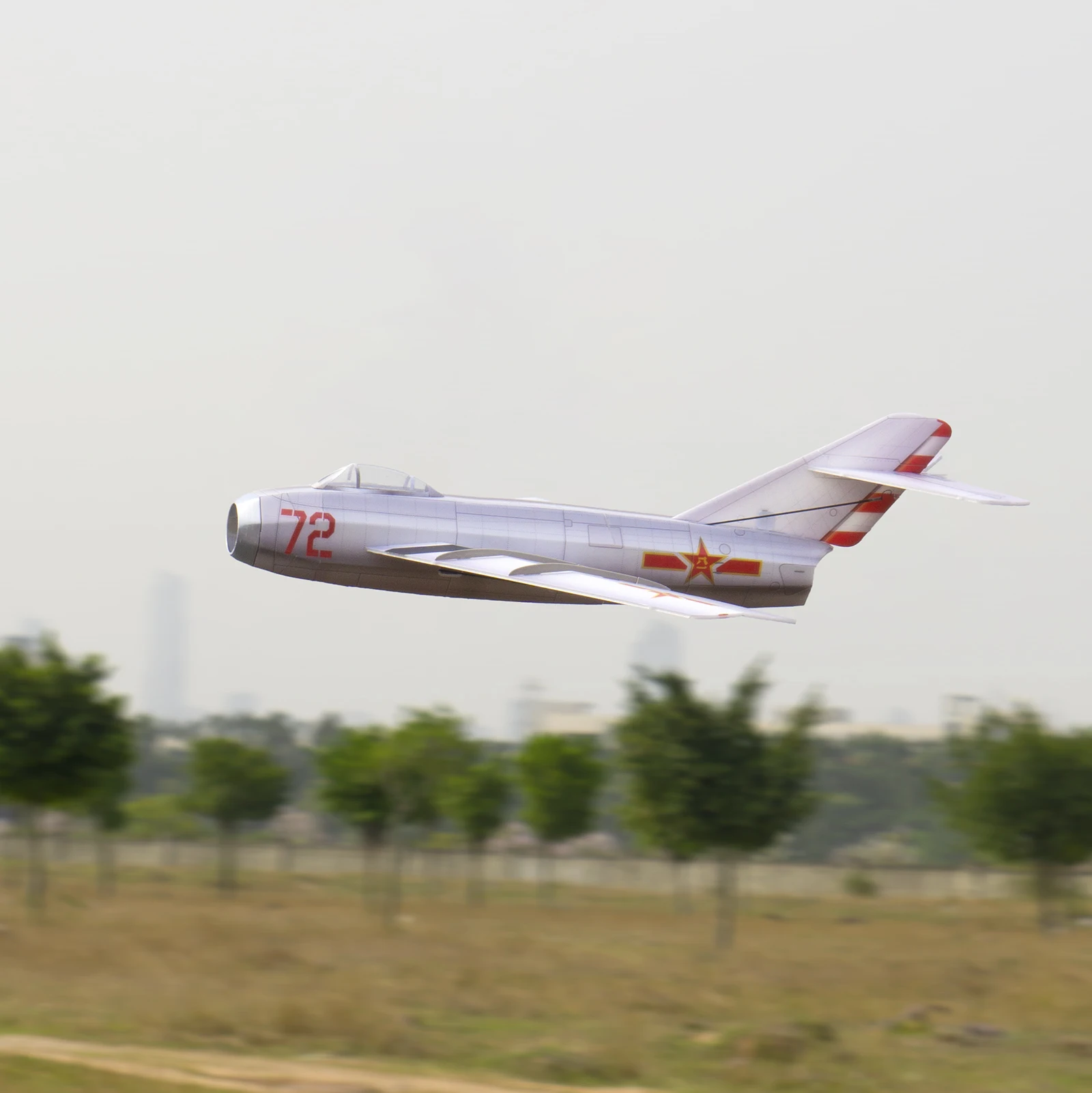 Mini MIG 15 rozpiętość skrzydeł 400 mm 3-kanałowe stałe skrzydło 30 mm EDF RC samolot zabawka na zewnątrz prezent dla dzieci