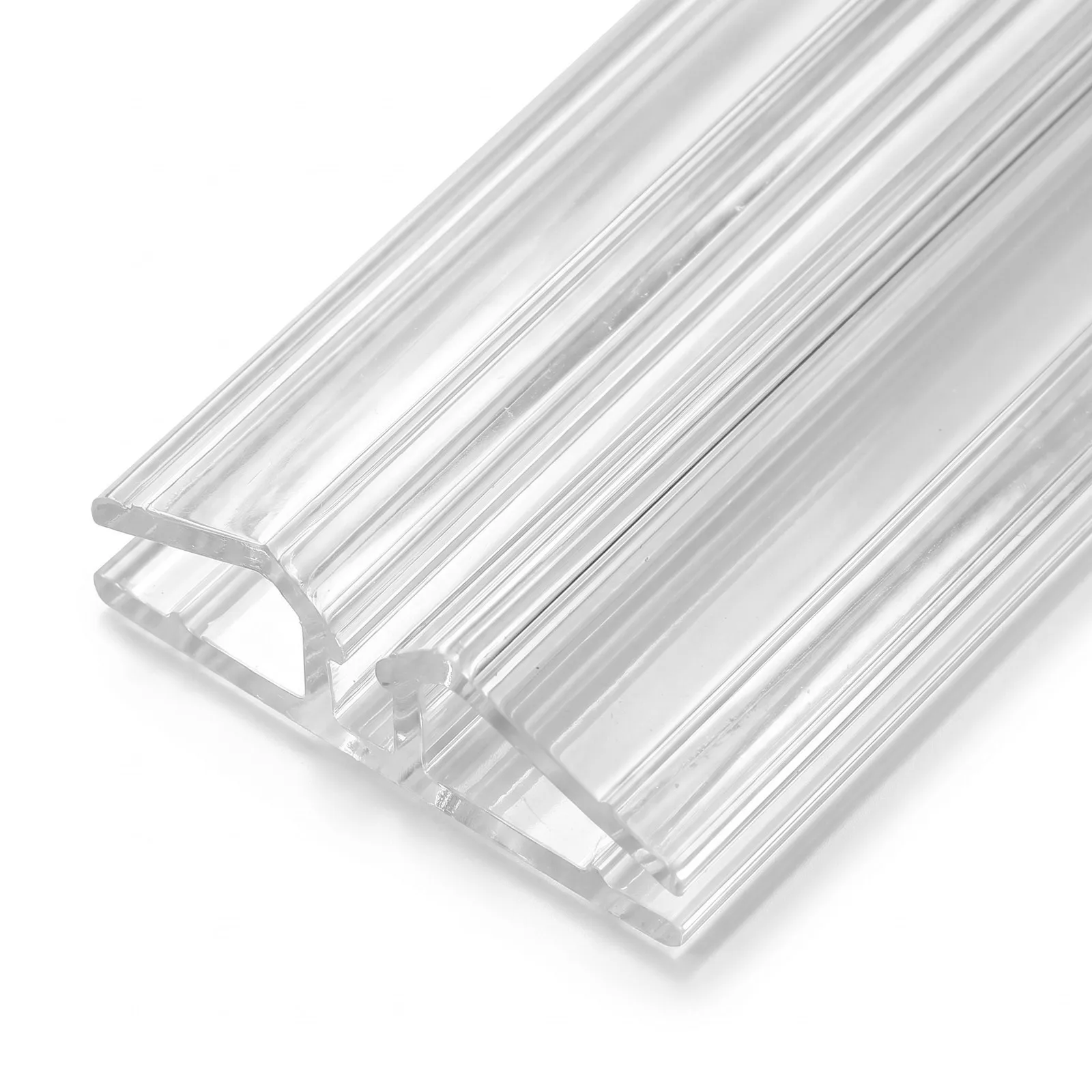 6Pcs Clear Transparent Acrylic Piano Hinges Heavy Duty Continuous Flexible Replacement Aquarium Lid Cabinet Door Hinges