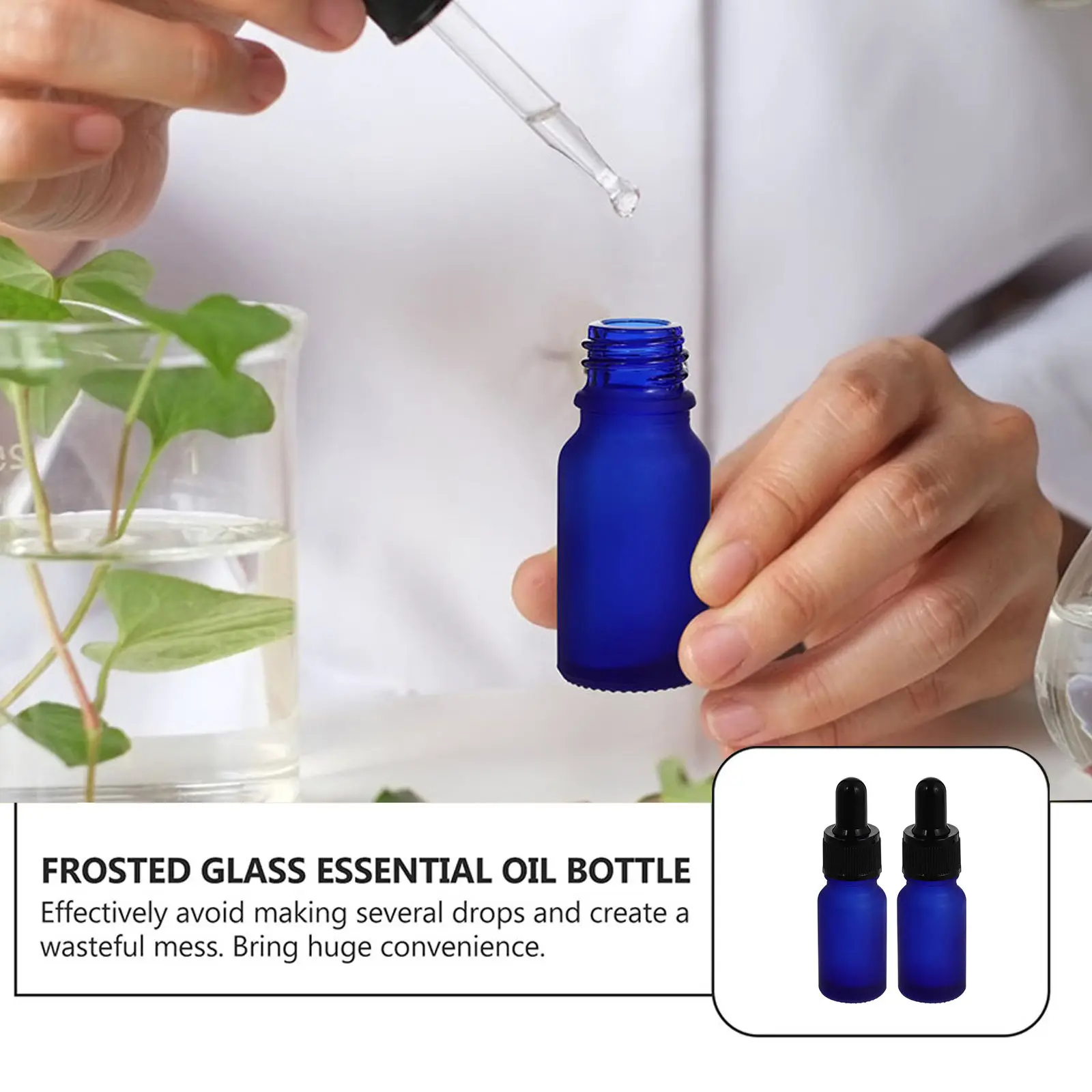 

10Pcs Glass Lotion Bottles with Dropper Refillable Empty Travel Bottles for Essential Oils Liquid Cosmetics Portable