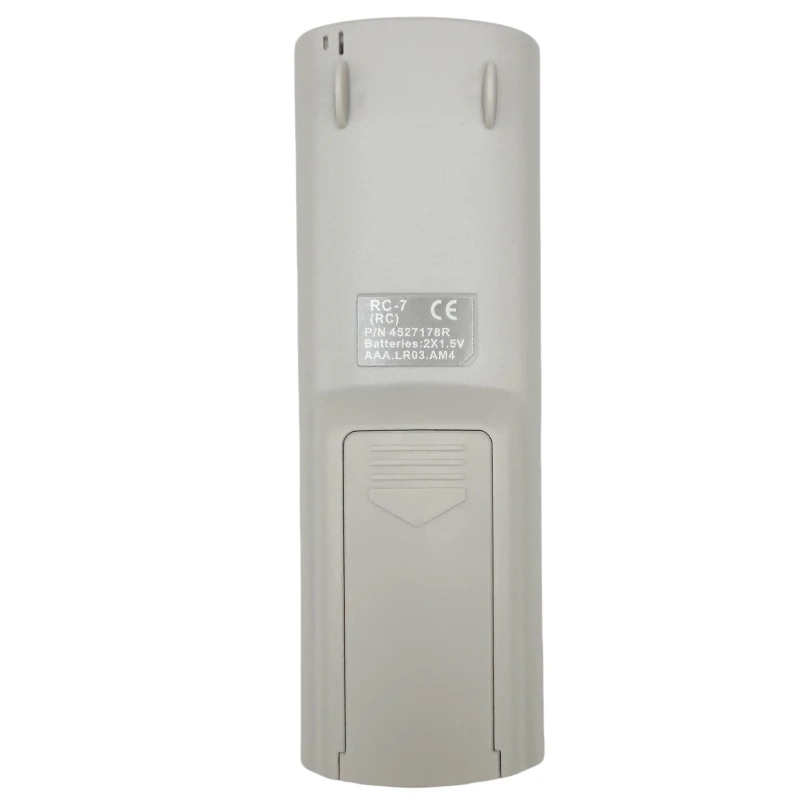 جهاز التحكم عن بعد AC RC7 RC-7 لـ ELECTRA، Airwell، Emailair، Elco مكيف الهواء. متوافق مع جهاز التحكم عن بعد RC3، RC-4، RC4 (RC)، RC4 (RCL)، RC5، RC-7 (RC).