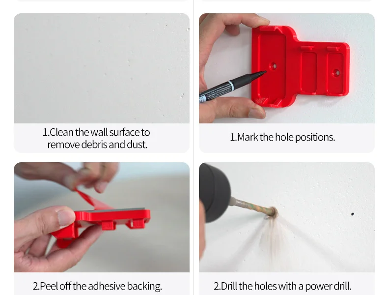 Für SRAM Shifter Batterie-Wandhalterung aus Nylon für Rival E-Tap Ladegerät & 2 Batterien – Zubehör für die Indoor-Fahrradwerkstatt-Aufbewahrung – Detail 12