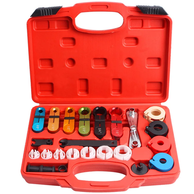 

22Pcs Car Air Conditioning Fuel Line Disconnect Removal Tool Set Workshop Auto A/C Repair Tool Kit Oil Pipe Remover