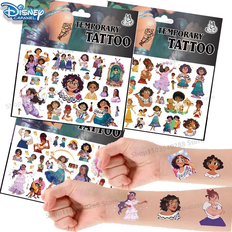 

Disney Encanto Tattoo Stickers Kids Cartoon Stickers Reward stickers Fashion Party Decoration Supplie for Kids Christmas Gifts