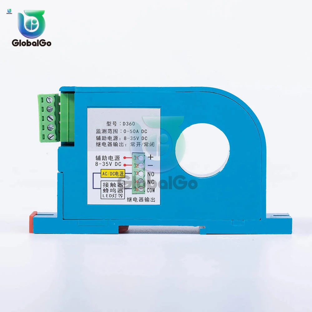 Embedded DC Current Switch Current Sensing Relay DC Current Sensing Switch Hall Sensor D360 0-50A/0-100A