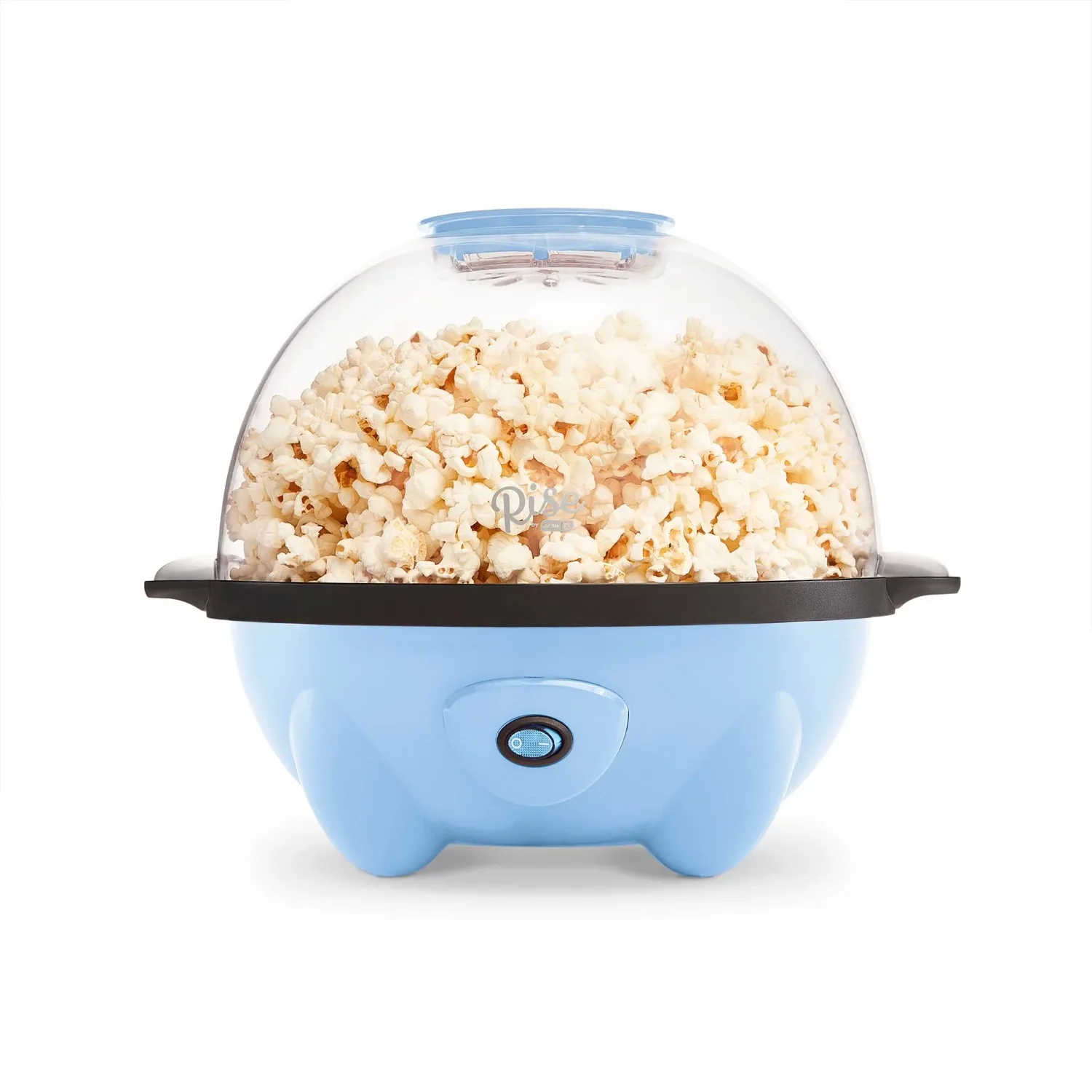 

4.5 Qt. Stirred Electric Popcorn Maker with Lid Serving Bowl and Convenient Storage Cabinet 18 Cups Sky Blue New 3 Lbs