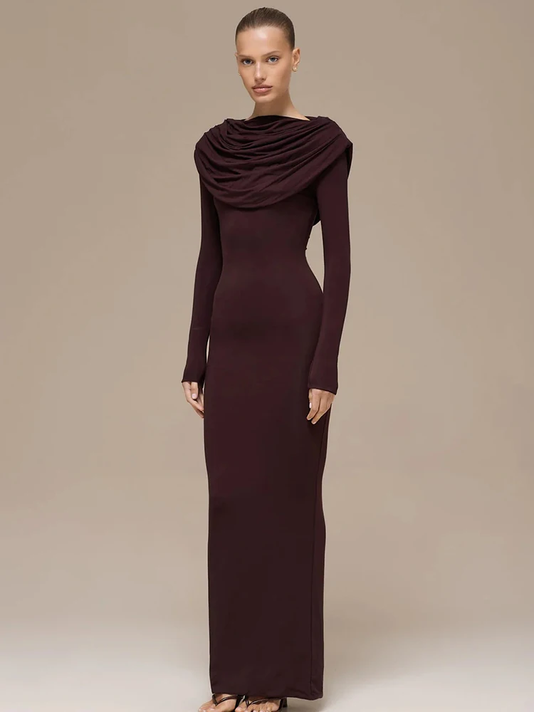 อาร์ติแคท เอเลแกนท์แขนยาวยืดหยุ่นสูงชุดรัดรูปผู้หญิงแฟชั่นชุดราตรีปาร์ตี้ชุดราตรีฤดูใบไม้ร่วงฤดูหนาวชุดเดรส 2026