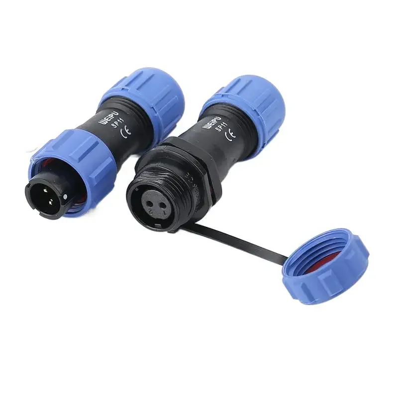 WEIPU SP11 SP1110/P SP1111/S Male Plug Female Socket 2 3 4 5Pin Outdoor Waterproof Connector Power Signal Charge Adapter IP67