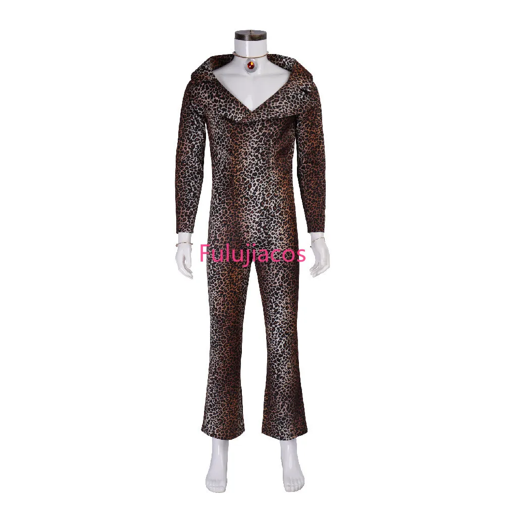 

Fulujiacos Rhode Leopard Cosplay Costume TV Host Rhode Jumpsuit