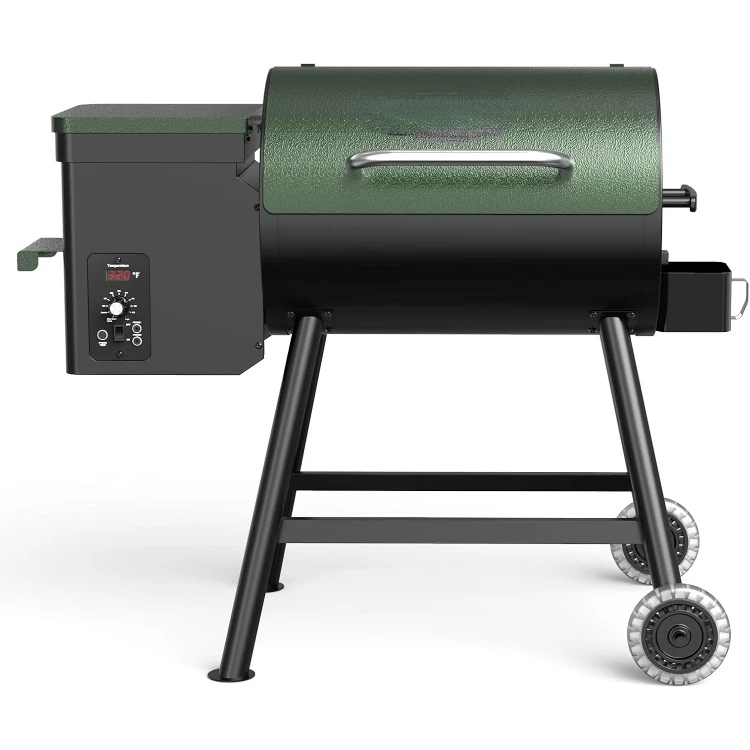 

Electric Wood Pellet Grill and Smoker 8 in 1 Portable BBQ Grill with Automatic Temperature Control 456 sq in Cooking Area