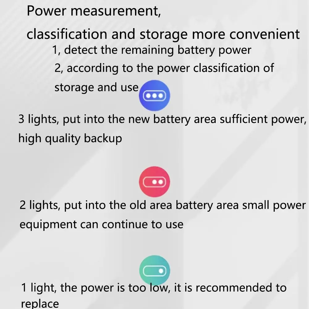 Secure Locking Battery Holder with Tester Space Saving Stackable Transparent Battery Case Moisture-proof Large Capacity